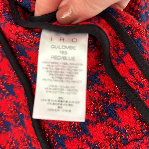 IRO tweed women blazer size 4 - Picture 5 of 5